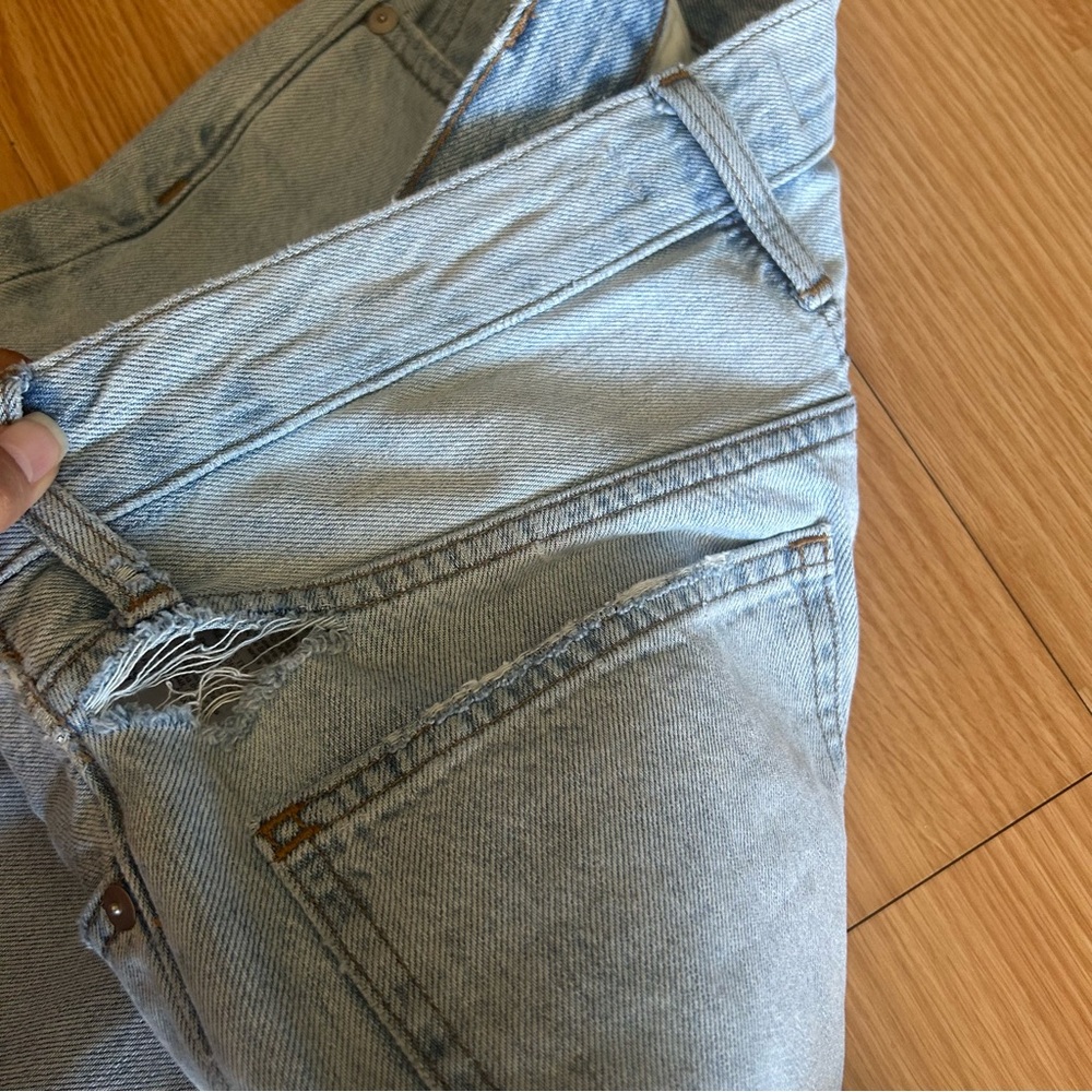 Madewell Button Fly Distressed The Dad Jean Women’s 26 - Picture 6 of 10